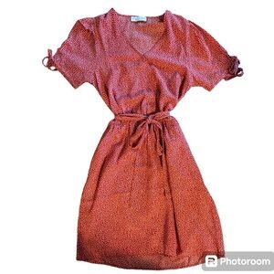 Paper Crane faux wrap dress size Small